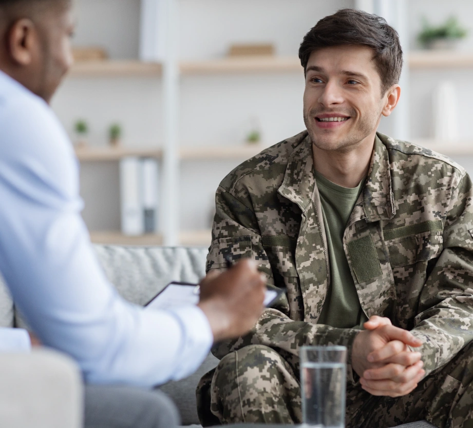 a military personnel in uniform